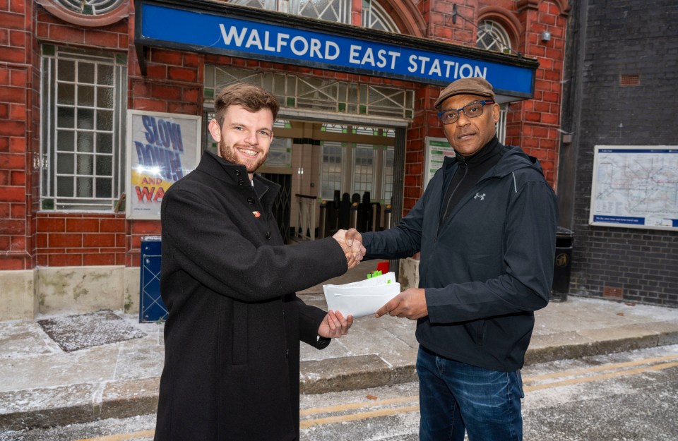 The Sun’s Sam Creed gives the top secret scripts to EastEnder actor Colin Salmon