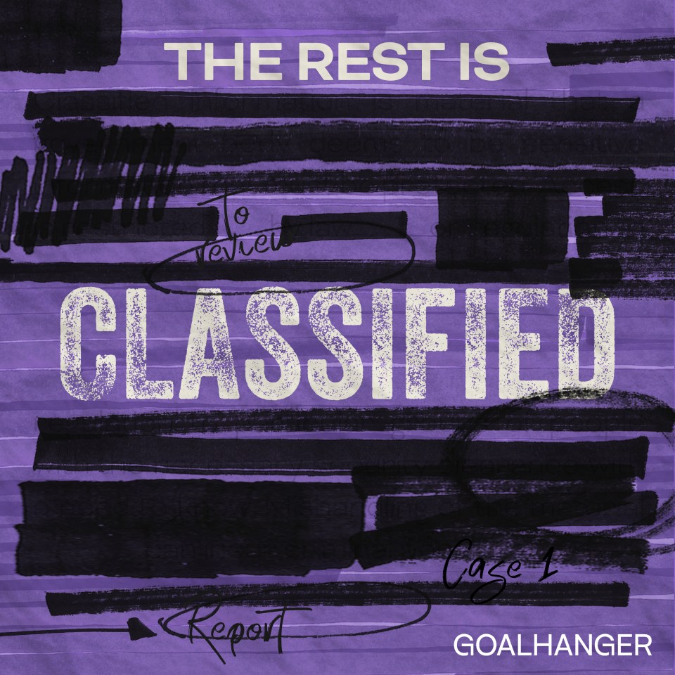 a purple poster that says the rest is classified