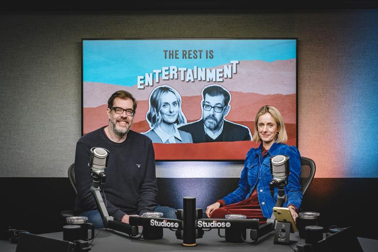 The Rest is Entertainment, launched in 2023, features Richard Osman and Marina Hyde