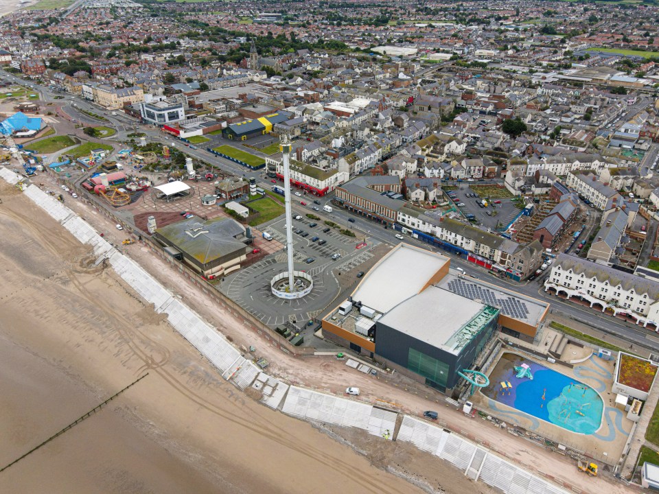 Earlier this year the majority of the beach that visitors would normally use was closed off to the public due to a new walkway and sea defence wall