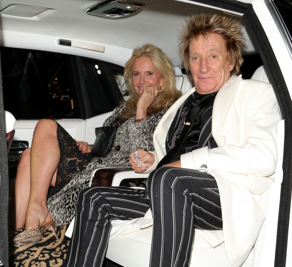 Sir Rod Stewart enjoyed a night out with Penny Lancaster after the singer blasted 'bully' Gregg Wallace for 'humiliating' her