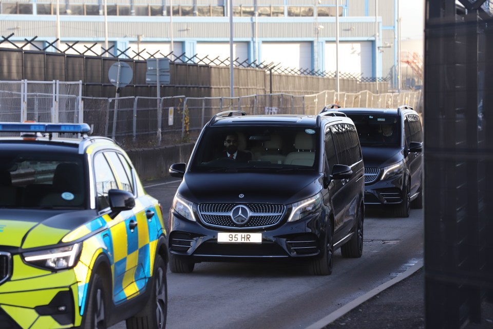 Police offered an escort to the new Man Utd boss