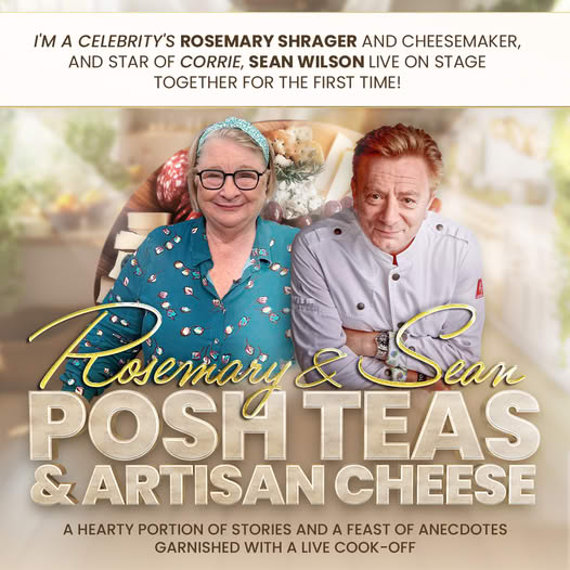 The pair are combining their culinary and cheese expertise for a live show