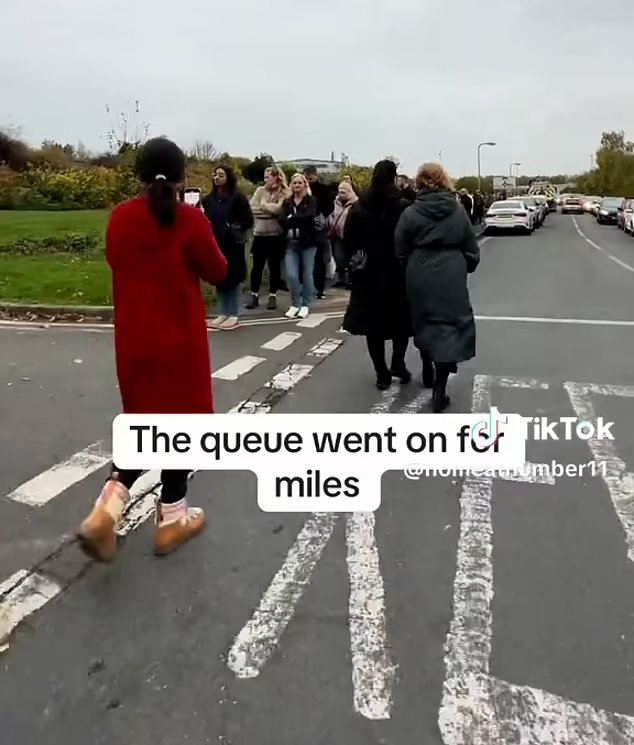 Fans of the kitchen brand were queuing for four hours