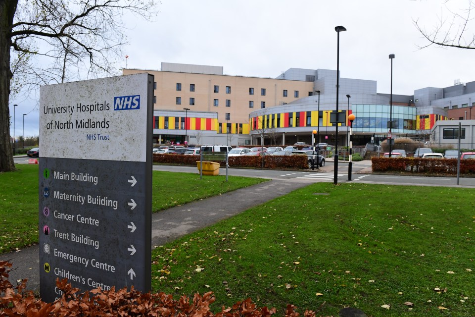 Royal Stoke University Hospital and County Hospital in Stafford both declared a critical incident on Tuesday