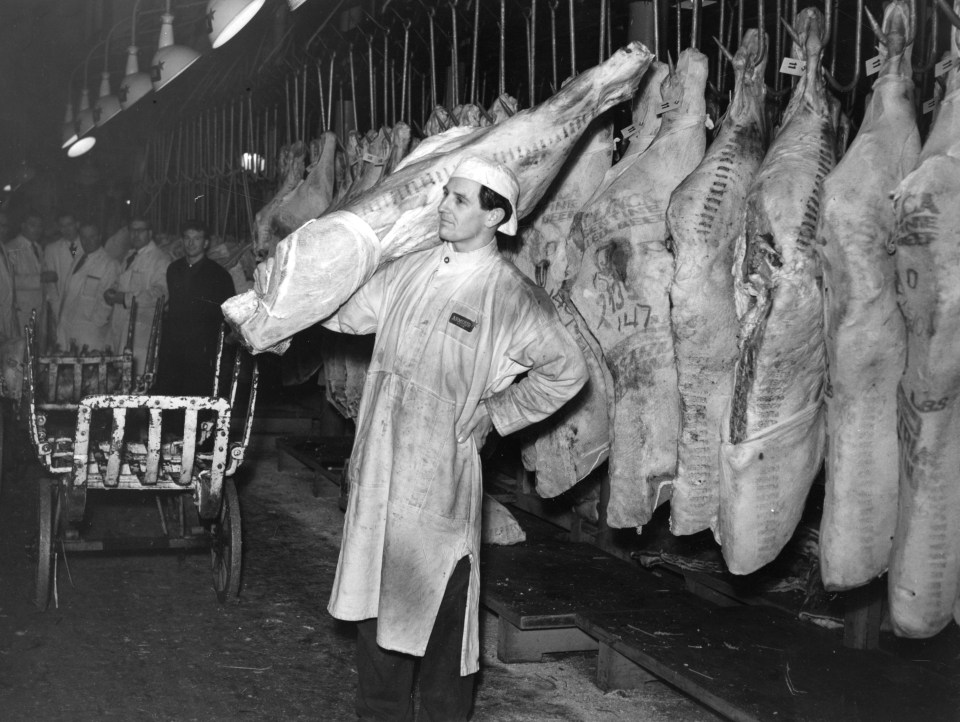 A trader at the market in 1956