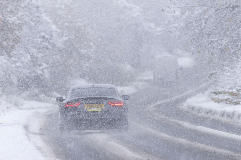 A yellow weather warning is in place for some areas