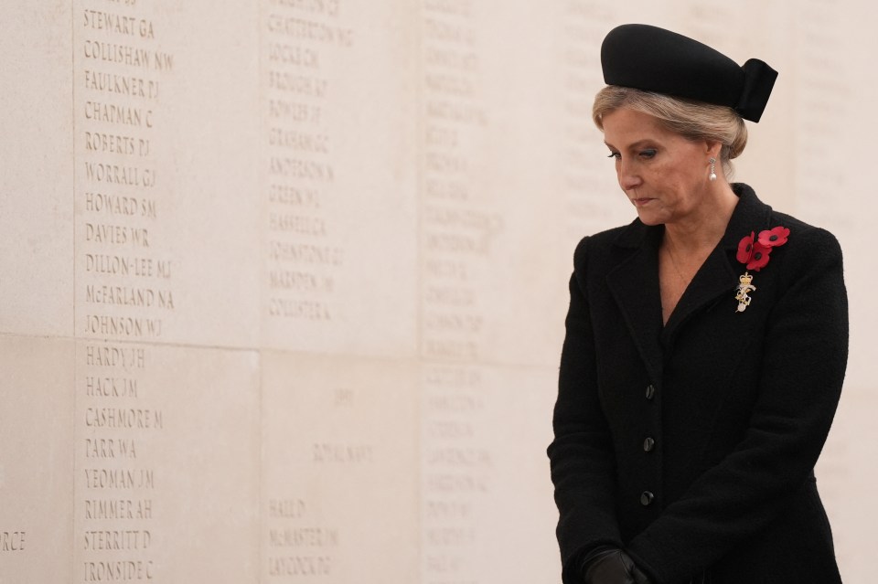 Sophie, the Duchess of Edinburgh, led a ­ceremony at the ­National Memorial Arboretum in Alrewas