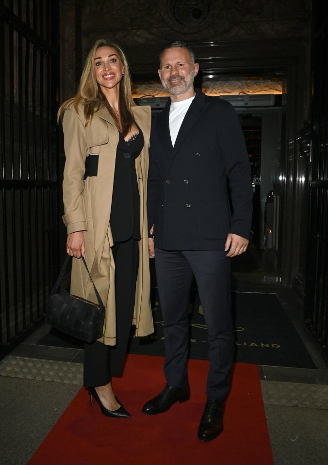 Giggs and Zara at a restaurant opening in April