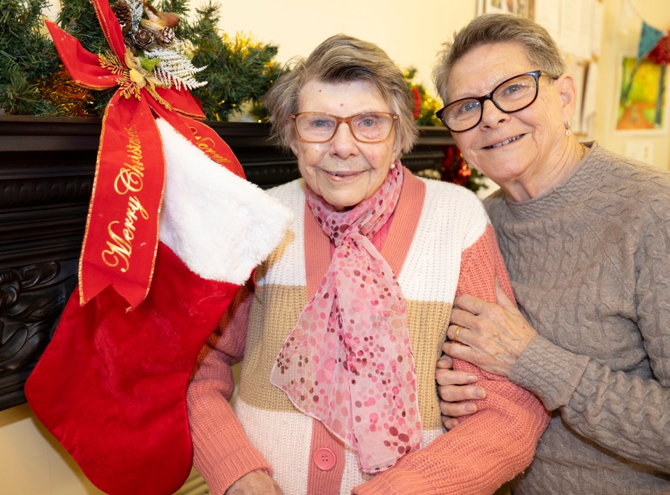 Gladys, 101, and her daughter Sandra