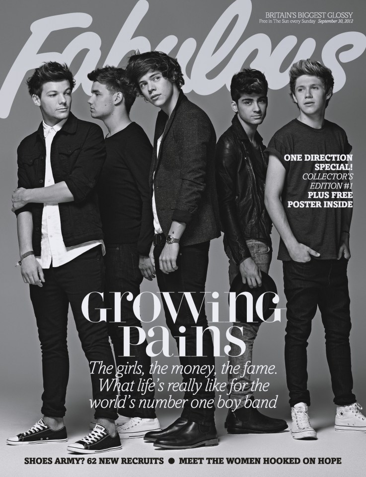 One Direction had just returned from their first US tour when they posed for this shoot in 2012