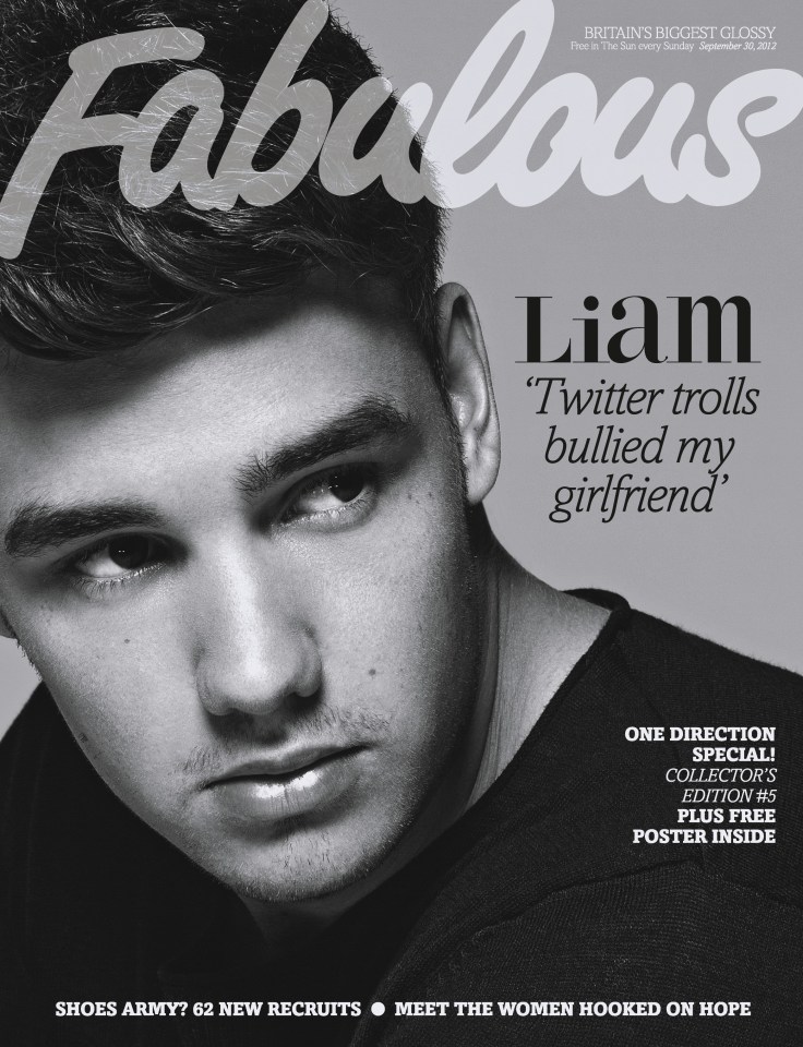 Liam told how his girlfriend at the time had been targeted by Twitter trolls