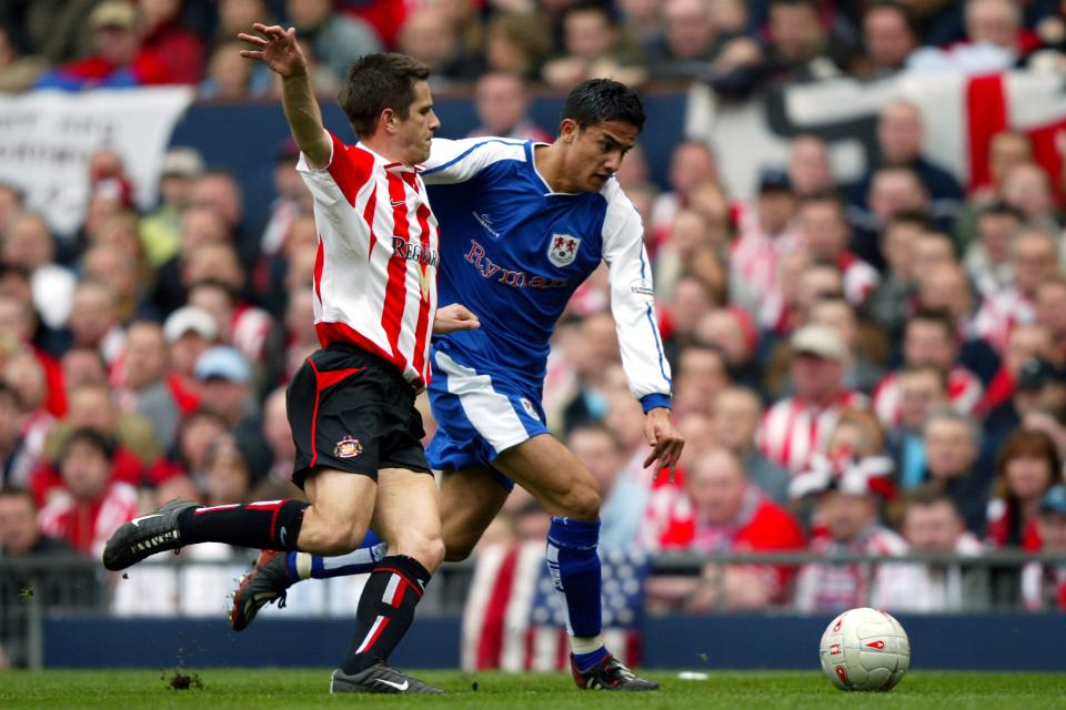 Paul Thirlwell, left, played for Sunderland against Millwall in the 2004 FA Cup semi-final