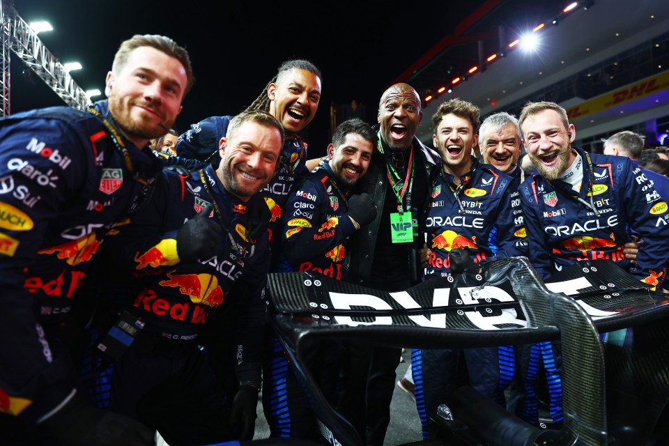 Actor Terry Crews celebrated with Red Bull