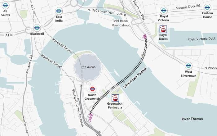 The shutdown is to allow work to continue on the new Silvertown Tunnel