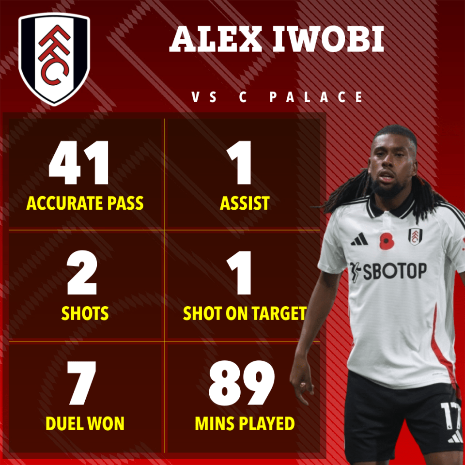 Alex Iwobi was a stand out performer for Fulham