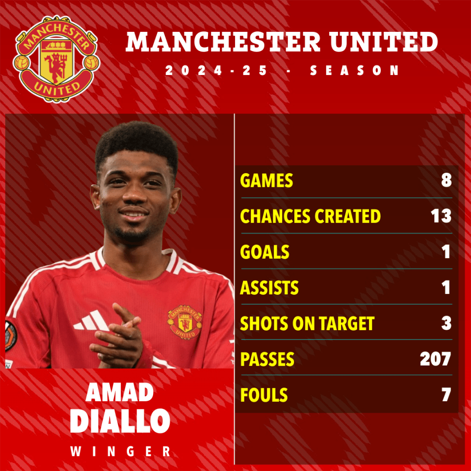 a poster for manchester united shows the stats of the player