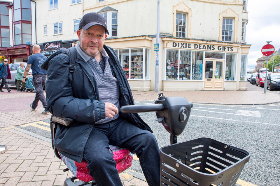 Tim Lloyd, 59, from Rhyl complained about the lack of investment in the town