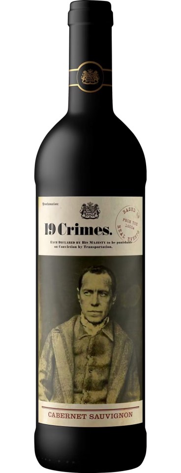 19 Crimes cabernet sauvignon is £10.99 at waitrosecellar.com