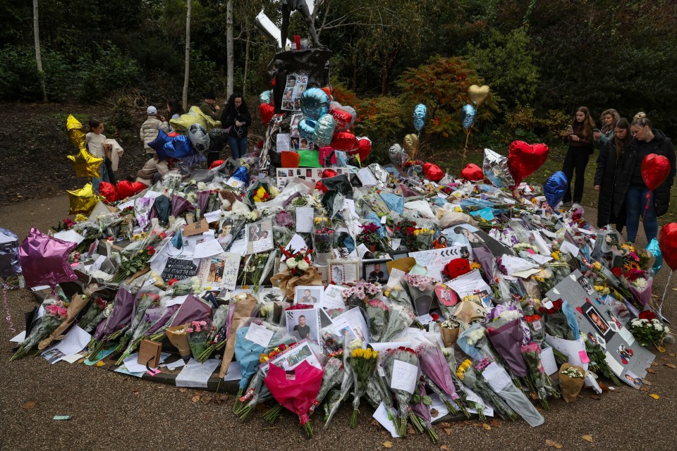 Tributes were left for Liam around the world, including in London