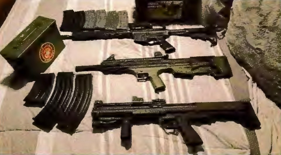 The arsenal of weapons one of the accused Iranian operatives, Carlisle Rivera, allegedly possessed