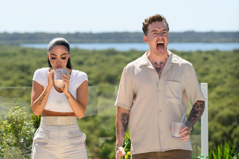 Tulisa and Danny Jones are forced to down the horrific drink