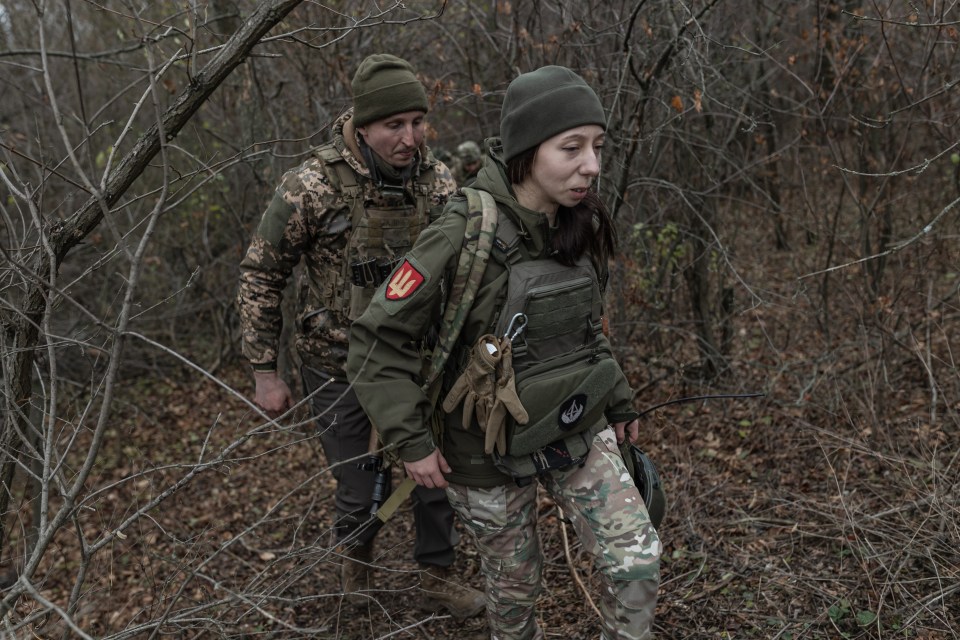 Ukrainian soldiers wait for orders on November 23, 2024. (Photo by Diego Herrera Carcedo/Anadolu via Getty Images)