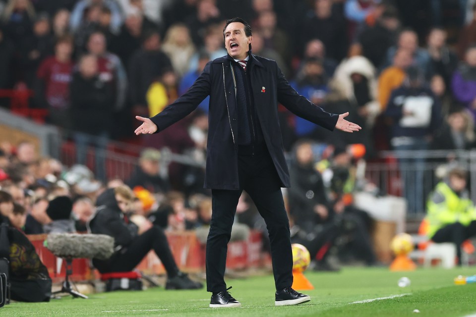 Unai Emery saw Villa rack up their fourth defeat in a row