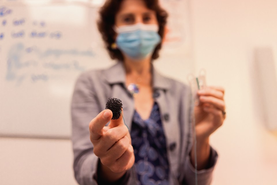 The sponge test involves patients swallowing a dissolvable pill on a string, which then releases a sponge