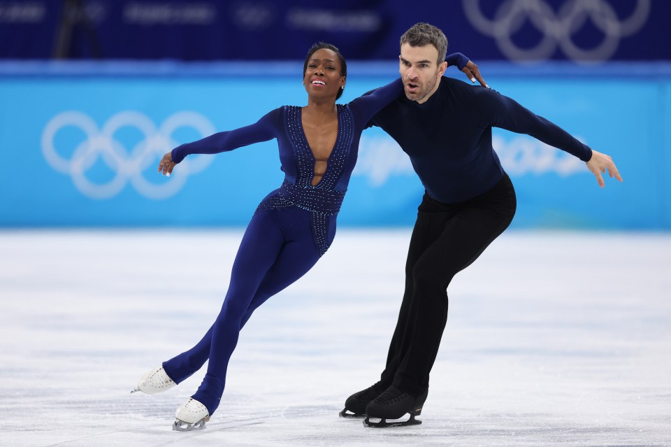 Eric skated professionally with Vanessa James