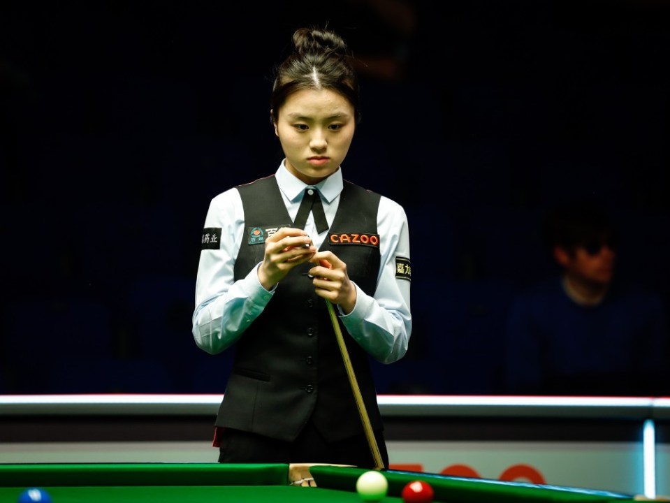 Bai Yulu was one win away from becoming the first woman to reach the last-32 of the UK Championship