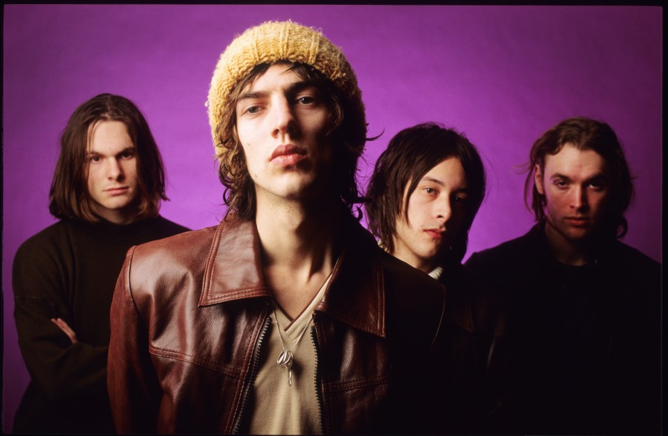 The Verve: Richard Ashcroft, Nick McCabe, Peter Salisbury, Simon Jones and Vaartkapoen