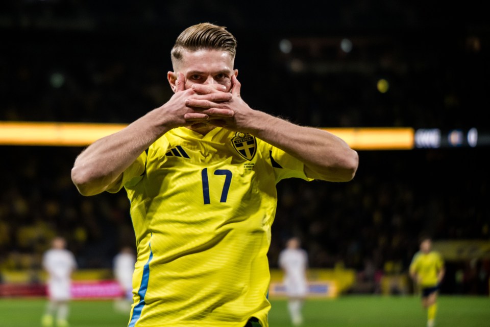 Viktor Gyokeres scored in front of a Man Utd scout for Sweden