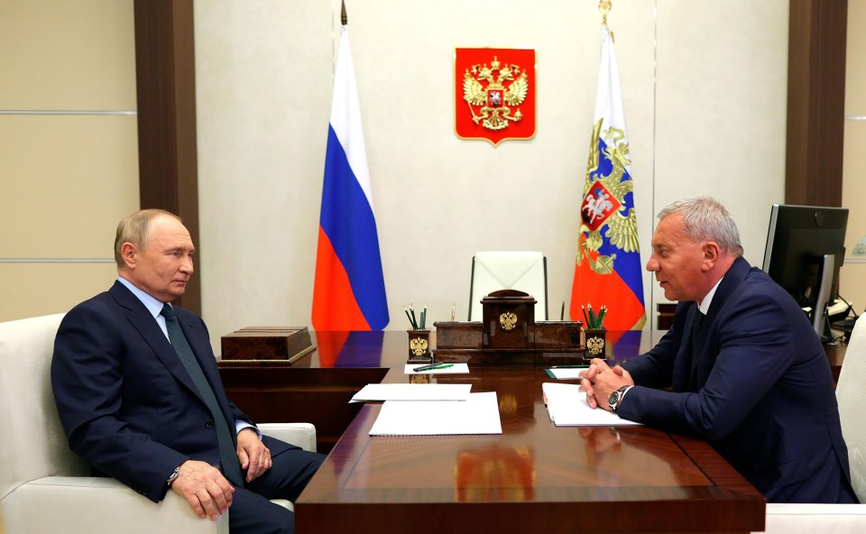 Vladimir Putin pictured meeting Director General of Roscosmos Yury Borisov supposedly on 15 November 2024