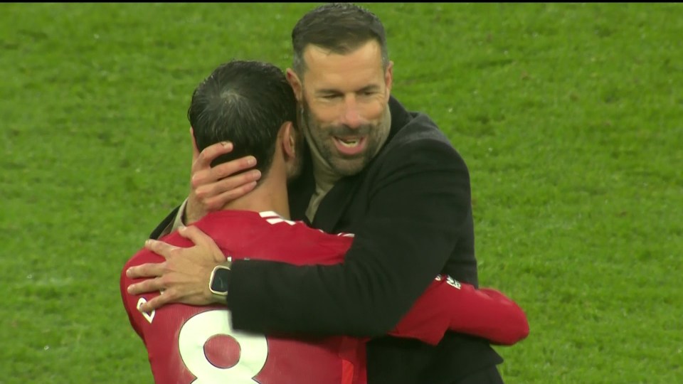 Van Nistelrooy hugged several of his players in his possible farewell