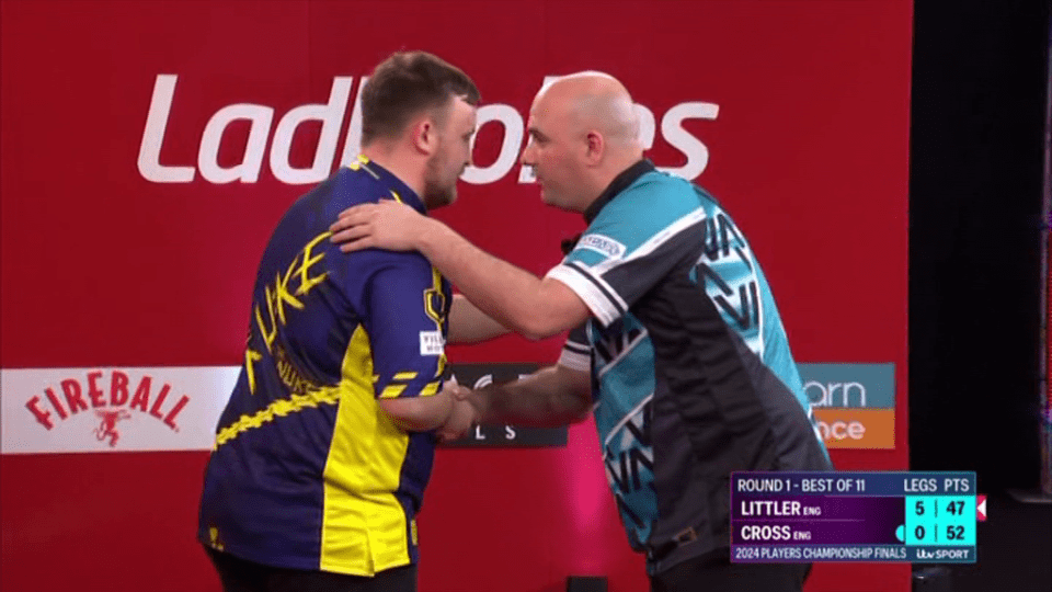 Luke Littler whitewashed Rob Cross inside 15 minutes