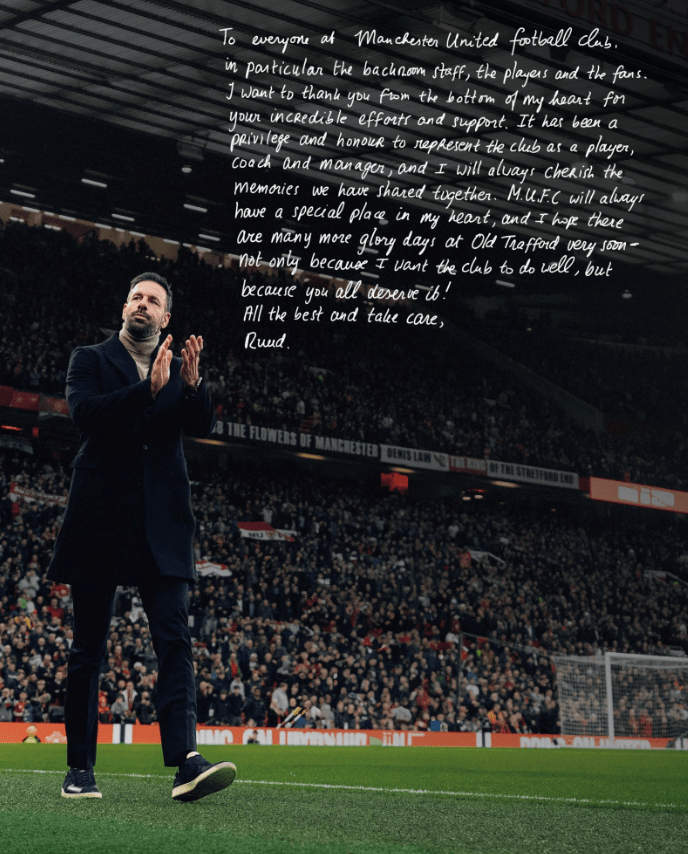 Van Nistelrooy posted his tribute on social media