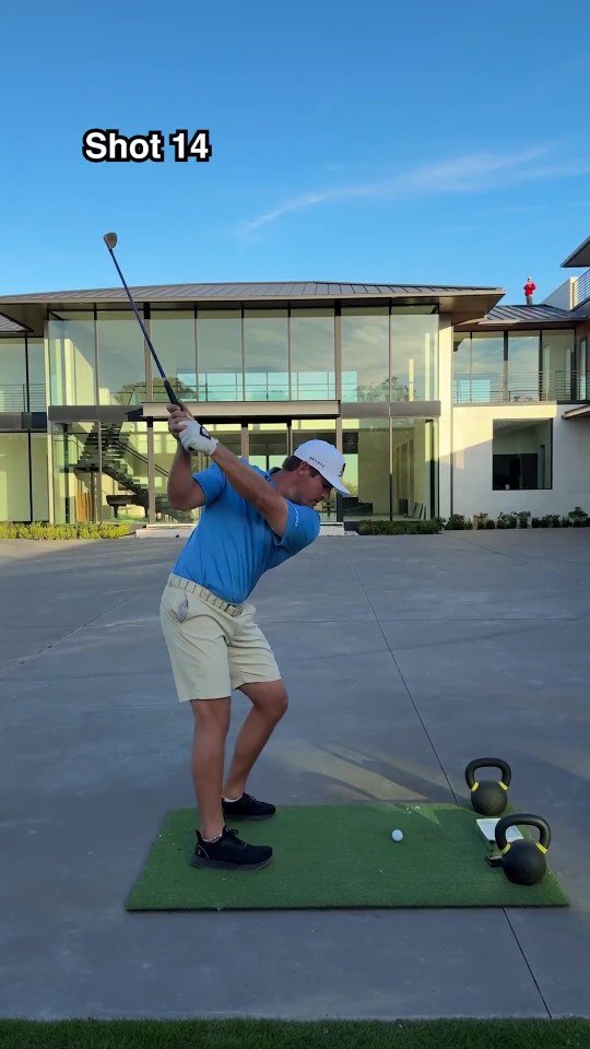 Bryson DeChambeau has been attempting to hit a hole-in-one over his mansion