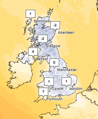 The mercury will sink below freezing point before the fog thins out