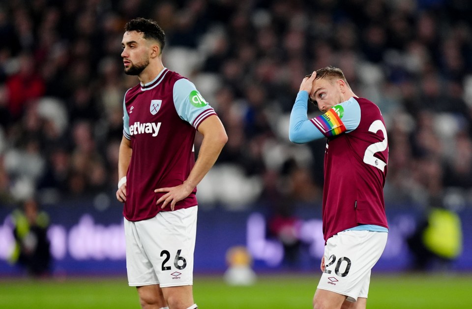 West Ham were left stunned as they struggled to impress