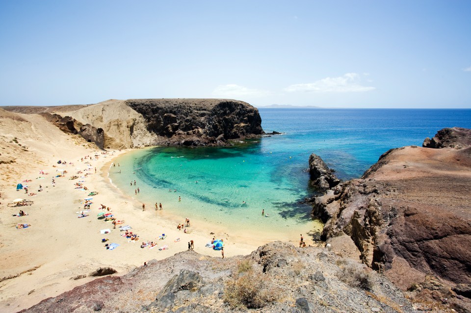 a beach with a lot of people on it