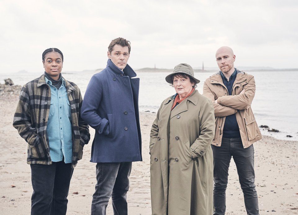 The cast of Vera. This was Kenny's final appearance in the hit drama