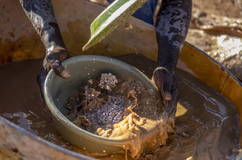 The shock discovery was made at the Wangu gold field