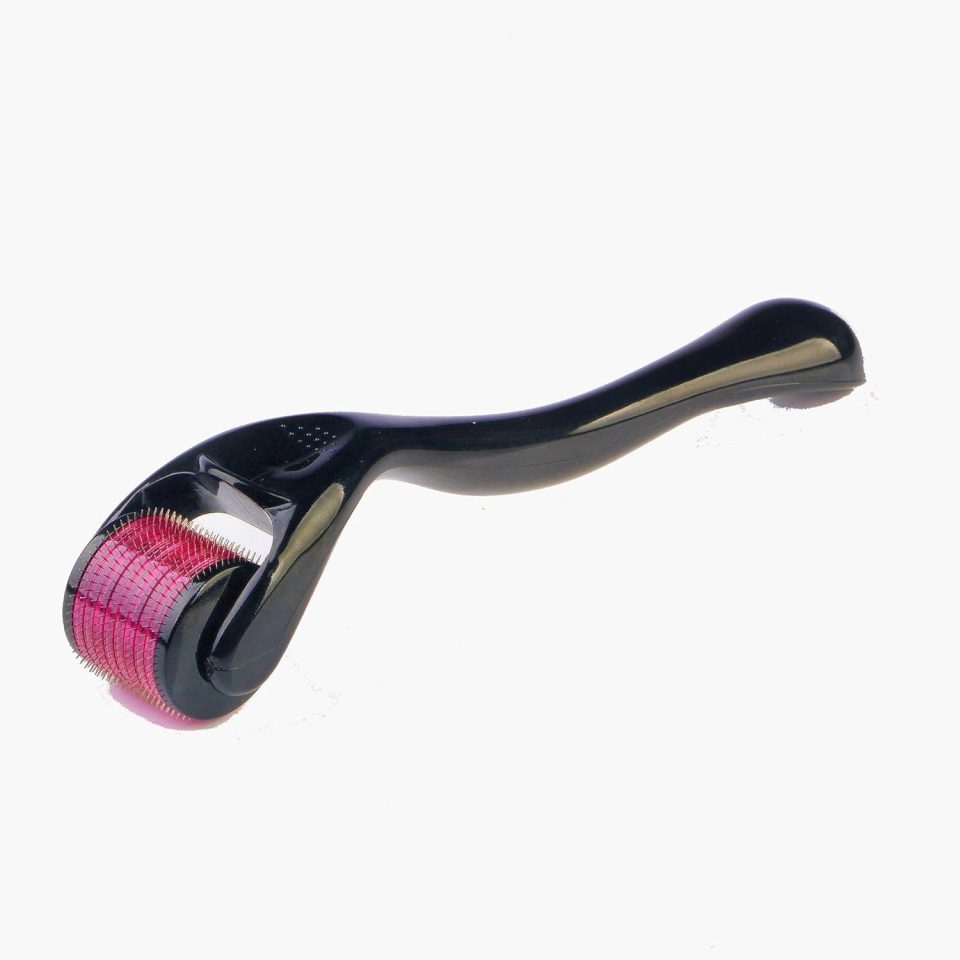 The expert recommended using a derma roller to help with hair loss