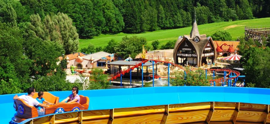 The German theme park has eight themed zones, with more than 80 rides and attractions