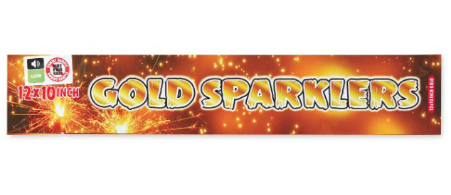 Gold Sparklers from Aldi