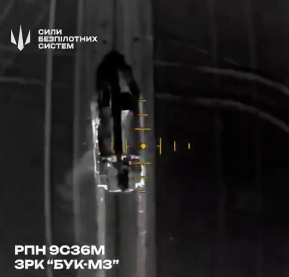 Ukraine's drone chases the Buk-M3