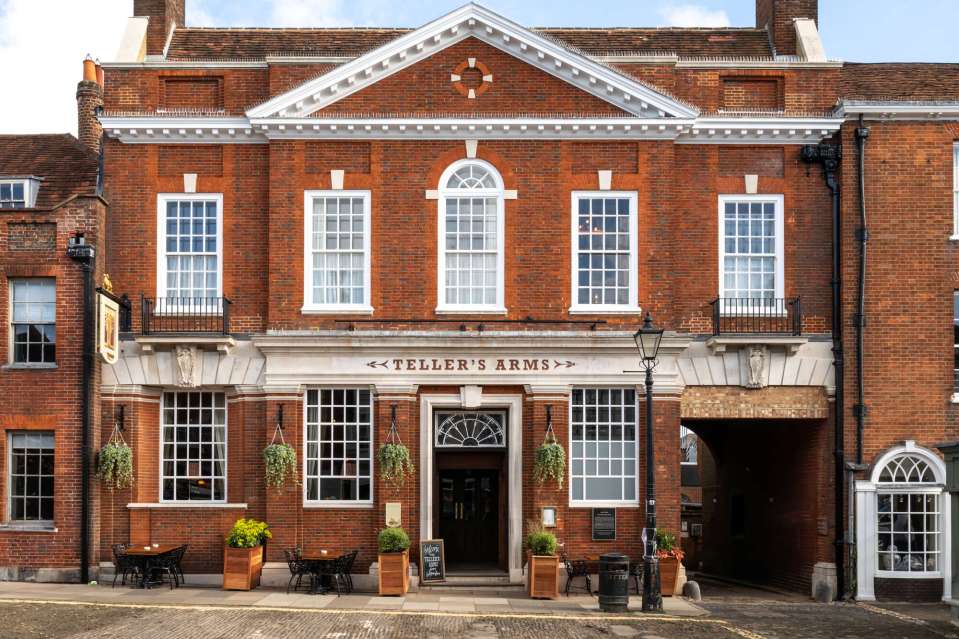 The Tellers Arms in Farnham was once a Lloyds bank