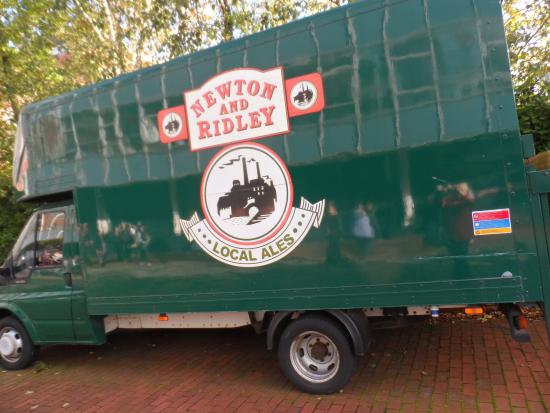 The iconic Newton and Ridley truck was spotted in Bolton yesterday