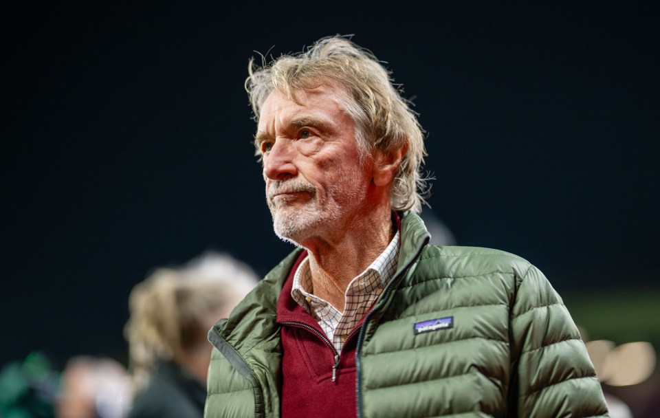 Sir Jim Ratcliffe at a Manchester United FC game.